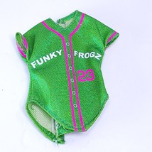 Barbie Clothing Funky Frogz Baseball green Tee - £3.88 GBP