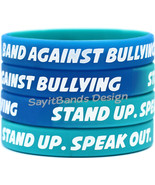 100 Band Against Bullying Wristbands - Big Set of Anti Bully Bracelets  - $80.78 CAD