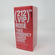 (212 VIP) RED ROSE This Product Saves Lives by Carolina Herrera 2.7 oz E... - £70.17 GBP