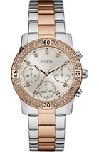 Guess W0851L3 Ladies Two-Tone Stainless Steel Silver Dial Watch - £172.13 GBP