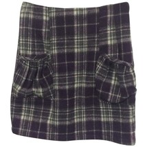 NWT Womens Size Small Millau for LF Wool Blend Plaid Skirt - £22.70 GBP