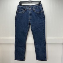 Levis 514 Jeans Mens 31x29 Blue Straight Leg Denim Dark Cotton Work Tag3... - $24.99