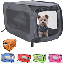 Portable Dog Kennel Pet Cat Cage Crate Travel Soft Folding Carrier Small... - £22.82 GBP+