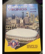 vintage Minnesota Vikings football 1991 Media Guide NFL sports book rare  - $19.99