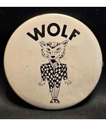 Vintage RARE 1940s-50s WOLF In Checkered Zoot Zuit Suit Pinback Button 2.5&quot; - $59.46