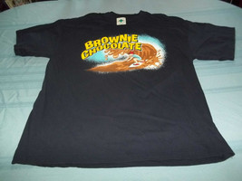 Brownie Chocolate vintage T-Shirt Size XL surfing theme - £19.46 GBP