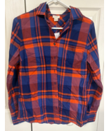 J Crew Red &amp; Blue Plaid S Long Sleeve Shirt NEW - $277.08 MXN