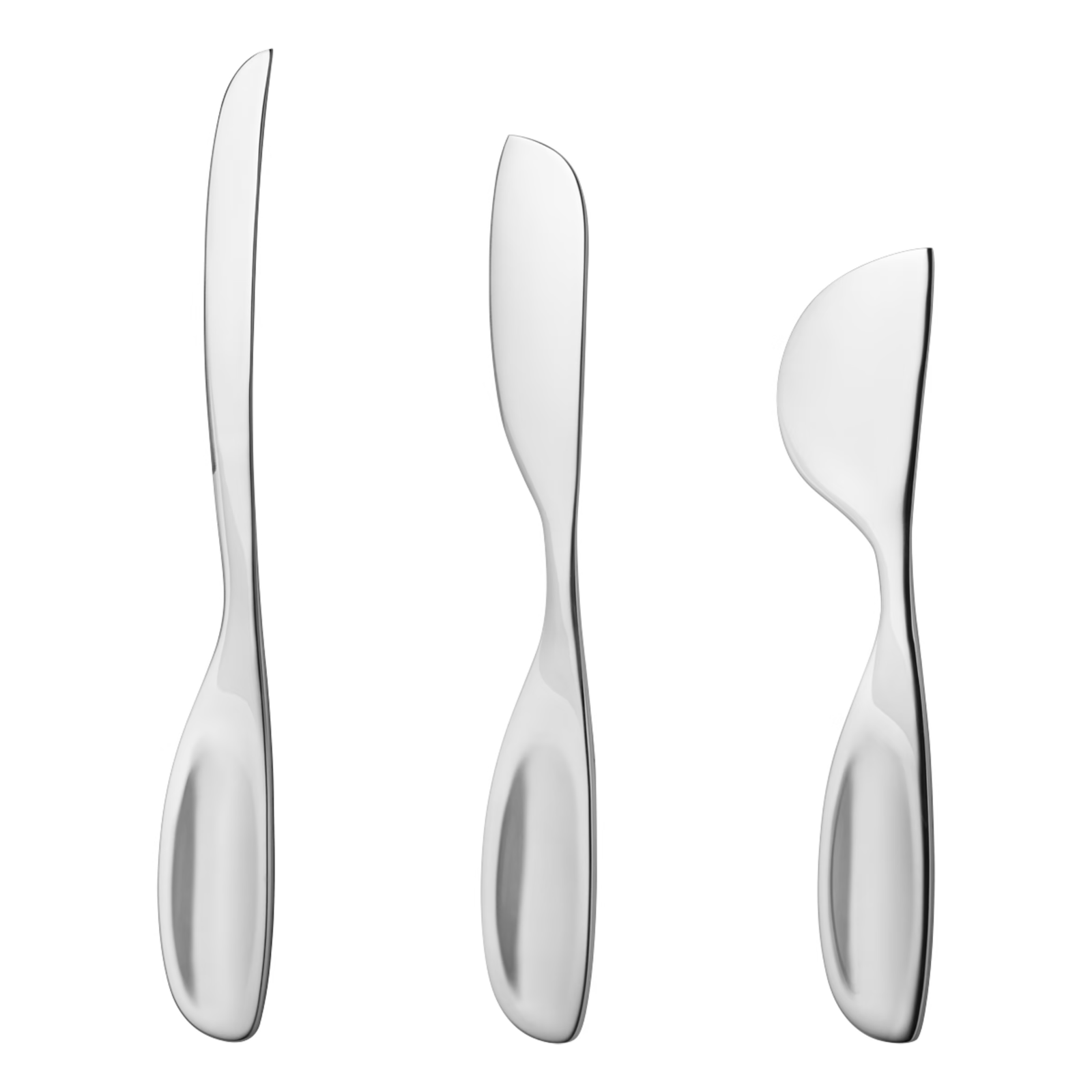 Alfredo by Georg Jensen Stainless Steel Cheese Knife Set 3 Piece - New - $147.51