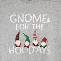 Gnome for the Holidays Men&#39;s Ugly Christmas T-Shirt Short Sleeve Gray XL... - £4.74 GBP