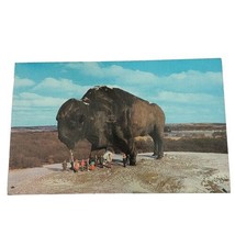 Worlds Largest Buffalo, Replica, Great Dakota Prairie, Jamestown N.D, Postcard - £1.59 GBP