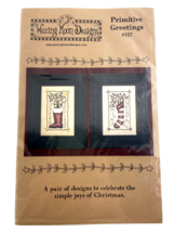 Waxing Moon Designs Embroidery Pattern Christmas Stockings Primitive Gre... - $14.49