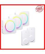 Ultimate Wireless Doorbell System – 1000ft Range, 2 Push Buttons, Weathe... - $693.55 MXN