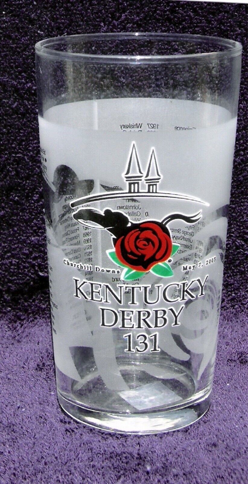 2005 - 131st Kentucky Derby Glass in MINT Condition - GIACOMO - $12.00
