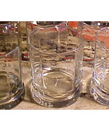 Anchor Hocking Clear Glass 10-Paneled Weighted ON THE ROCKS/JUICE/ OLD F... - £19.65 GBP