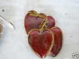 Lot of 2 Vintage 1970s Silvestri Hearts Christmas Ornaments - £13.32 GBP