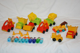 Fisher Price Little People Construction Trucks + People Set #2352 - £46.98 GBP