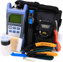 Fiber Optic Tool Kit 18 in 1 with Fiber Optical Power Meter and 1Kmvisual Fault  - £133.01 GBP