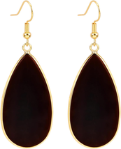 Birthday Gifts for Women Her, Natural Healing Stone Drop Earrings Crystal Teardr - £18.51 GBP