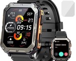 2024 New Blood Pressure Smart Watch Men Military Fitness Tracker Wristwatch - $49.94