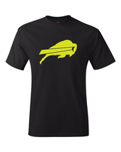 Buffalo Bills Black &amp; Neon/Fluorescent &quot;Volt&quot; Yellow Logo Tee All Sizes ... - £16.72 GBP+