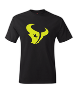 Houston Texans Black &amp; Neon/Fluorescent &quot;Volt&quot; Yellow Logo Tee All Sizes... - $397.30 MXN+