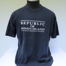Retro Tourist Shirt - Republic of Bowen Island - Men&#39;s XL- Hard to Find - £30.66 GBP