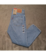 LEVI&#39;S Women&#39;s 501 Original High Rise Straight Leg Medium Blue Jeans 28 ... - £32.90 GBP