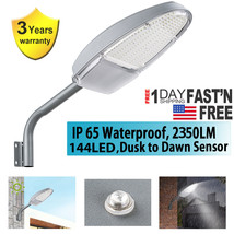 Outdoor Led Street Light 2500Lm Dusk To Dawn Sensor Waterproof Security ... - £61.34 GBP