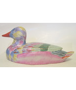 Large Ceramic Sitting Duck Figurine Multicolor - £27.51 GBP