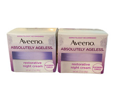 2 Aveeno Absolutely Ageless Restorative Night Cream 1.7 oz Blackberry Co... - $79.99