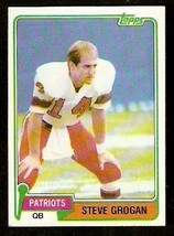 New England Patriots Steve Grogan 1981 Topps Football Card #25 - £0.39 GBP