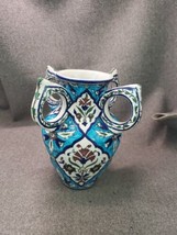 Greek Design Blue Amphora Vase - Quad Handles 8&quot; - £231.20 GBP