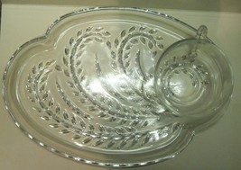 Snackset Glass Clear The Federal Glass Company - $12.04