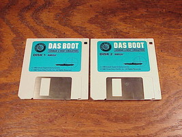 Vintage Das Boot U-Boat Simulation Game on 2 Diskettes, for the Amiga - $11.95