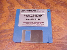 Vintage Commodore Amiga 512K Silent Service Game Diskette - £7.17 GBP