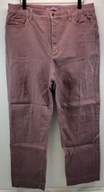L6) Women&#39;s Gloria Vanderbilt Amanda Purple Jeans Pants Size 16 Average - $11.87