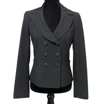 Tahari ASL Black Double Breasted Blazer Jacket Size 2 Career Office - $39.99