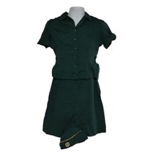 Vintage Authentic Girl Scout Uniform Outfit Shirt Skirt Hat Ohio - £53.82 GBP