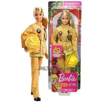 Year 2018 Barbie Career You Can Be Anything Doll Caucasian FIREFIGHTER w/ Helmet - £27.52 GBP