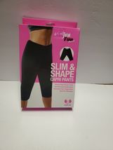 New in Box Total Vision Slim &amp; Shape Black Capri Compression Pants Black... - $18.11 CAD