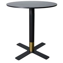 LeisureMod Round Dining Table with MDF Top &amp; Powder-Coated X-Shaped Stee... - $157.78+
