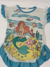 Vintage Disney Shirt Little Mermaid Girls M 10-12 Pajama Top USA 80s 90s - £23.58 GBP