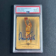 2008 Topps Hardwood #99 JERRY WEST Signed Card NM-MT 8 Auto 10 PSA Slabbed Laker - £149.37 GBP