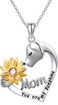 Mother Day Gift for Mom, Animal Necklace for Women 925 Sterling Silver Dainty Cu - £45.62 GBP