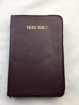 1997 Burgundy Bonded Leather NKJV Vine&#39;s Expository Reference Edition Bible  - £19.48 GBP