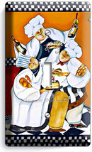 Drinking Red Wine French Chefs Single Light Switch Wall Plate Cover Kitchen Art - £8.16 GBP