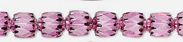 6mm Cathedral Pink w Metallic Pink, Czech Glass Beads, 25 fire polish - £3.16 GBP