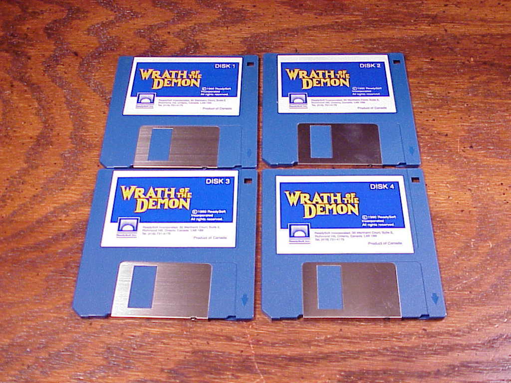 Primary image for Vintage Wrath of Demons Game on 4 Diskettes, for the Amiga Computer System