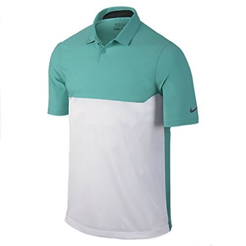 Nike Mens Dri-Fit Major Moment Tactical Golf Polo Shirt-Turquoise-XL - $64.34