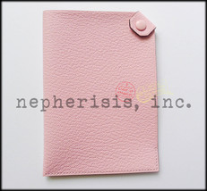 AUTH BNIB Hermes TARMAC PM Passport Holder or Cover in Pink Chevre ROSE ... - $575.00